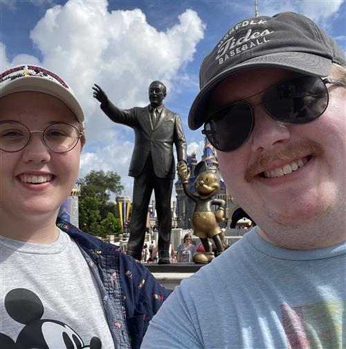 My sister and I at Disney World