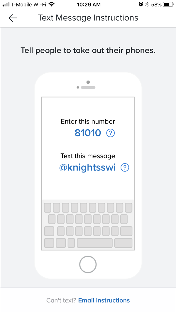 Join my REMIND for text updates. 